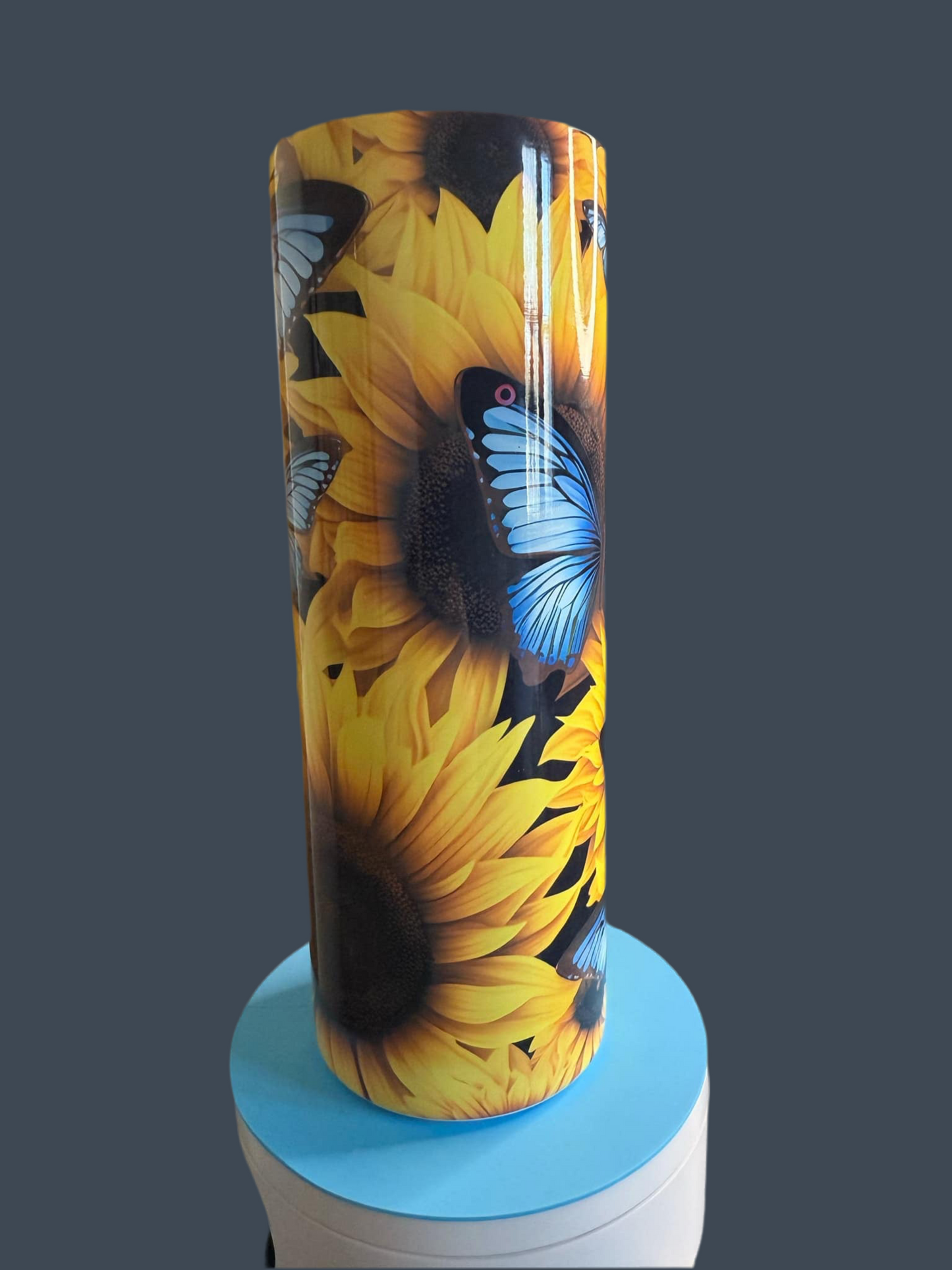 Butterfly Sunflower Tumbler