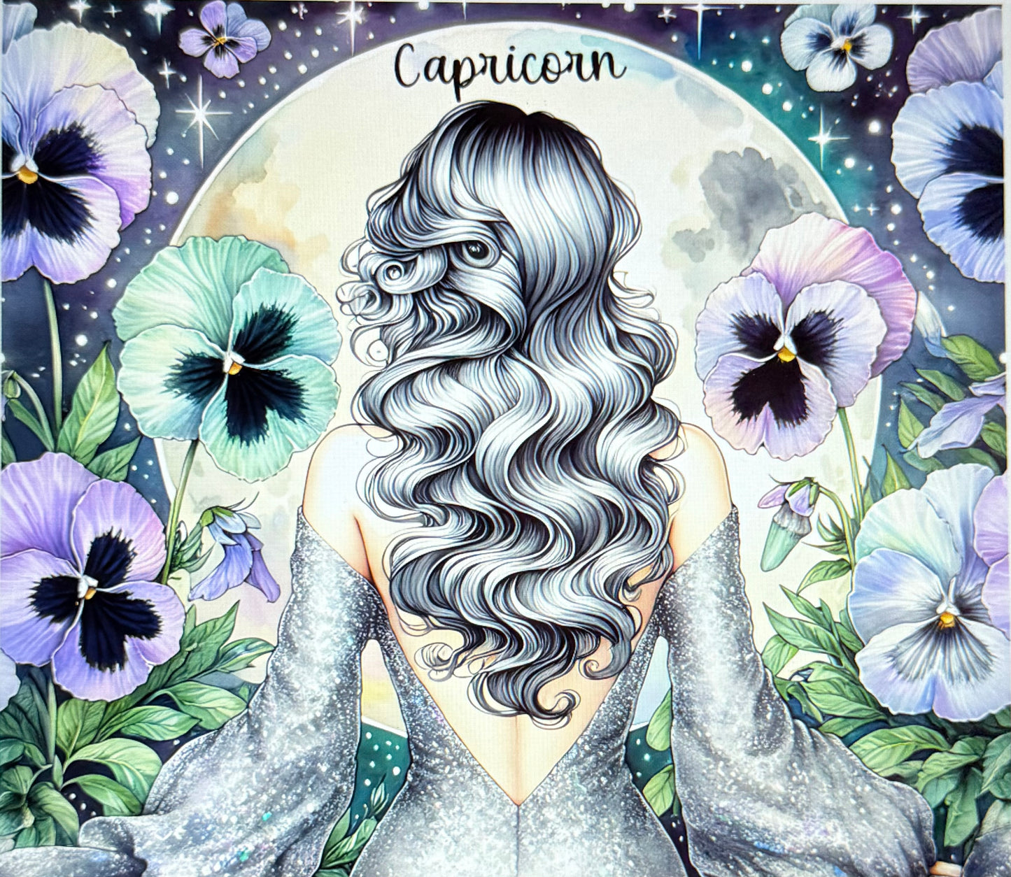 Zodiac Moon and Woman Tumbler