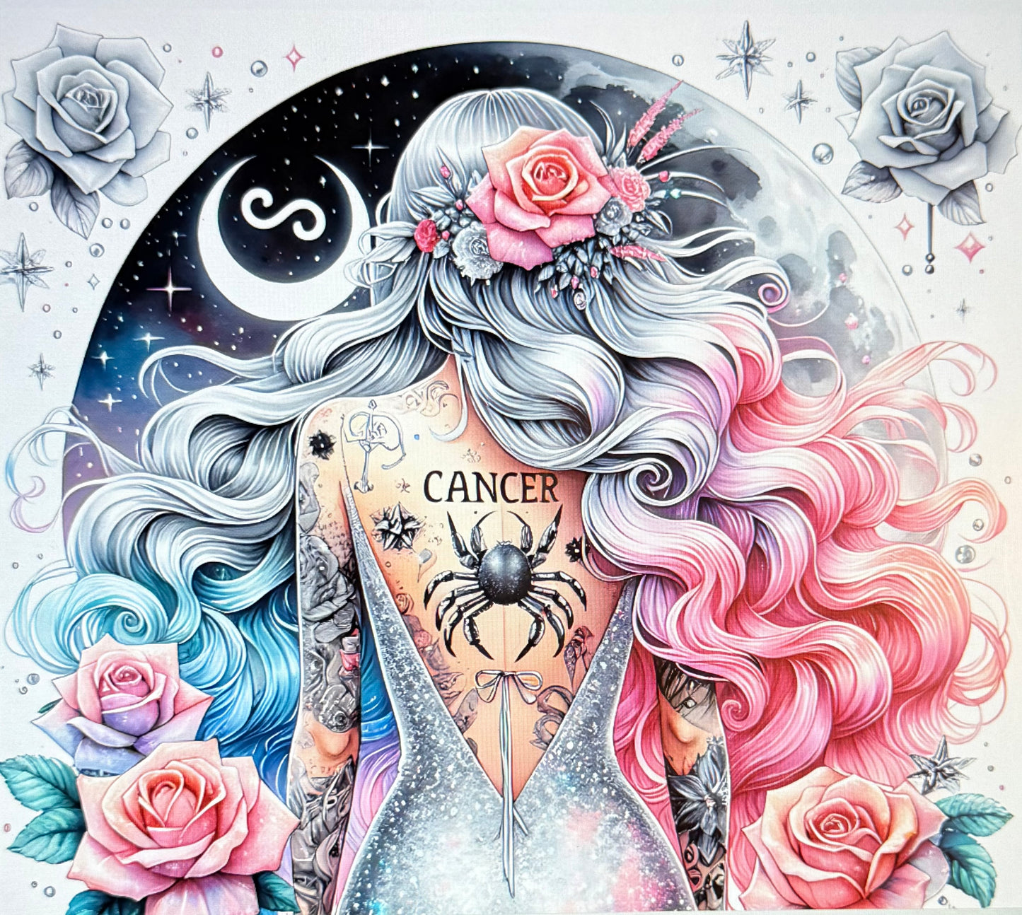 Zodiac Moon and Woman Tumbler