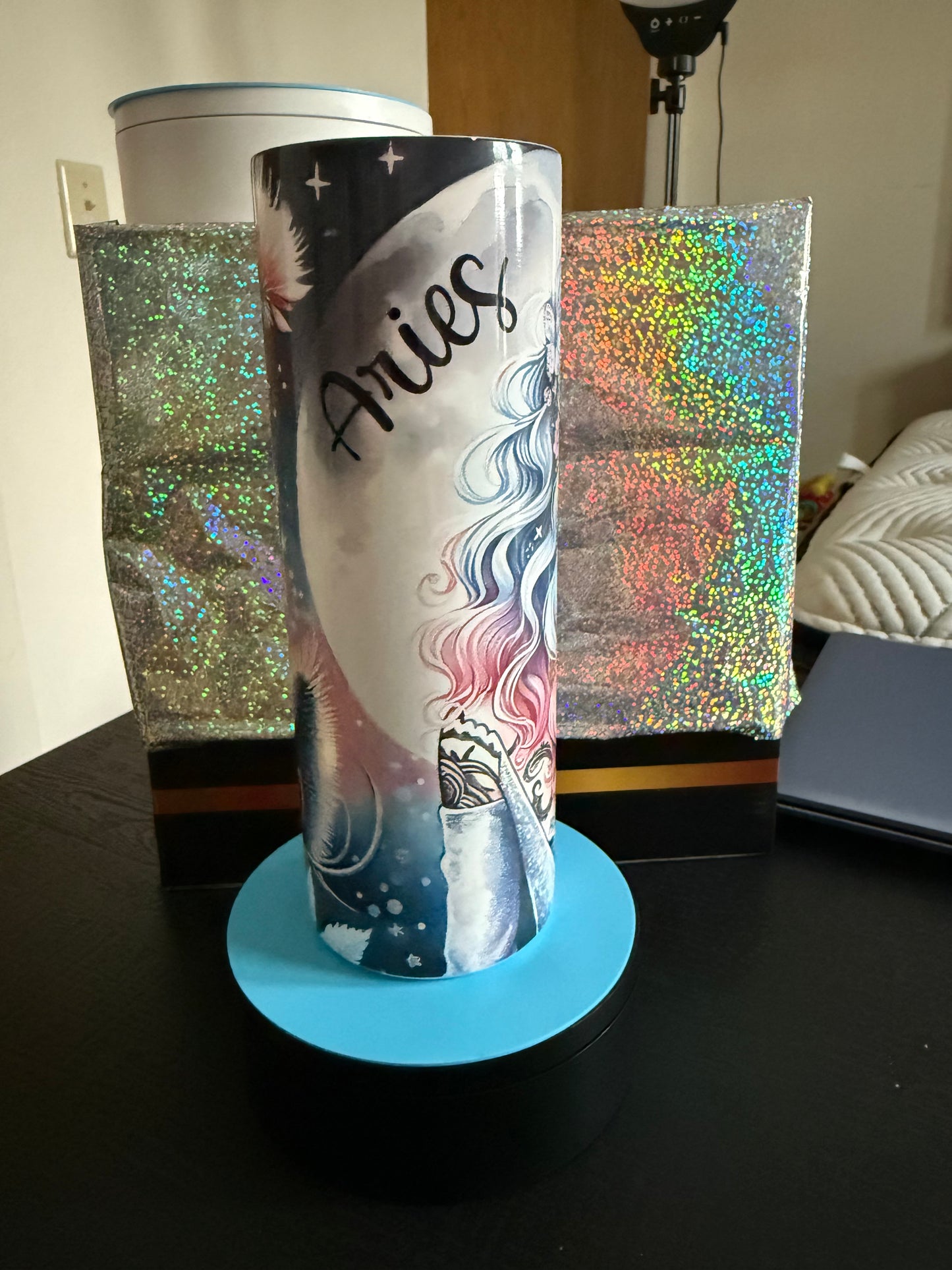 Zodiac Moon and Woman Tumbler