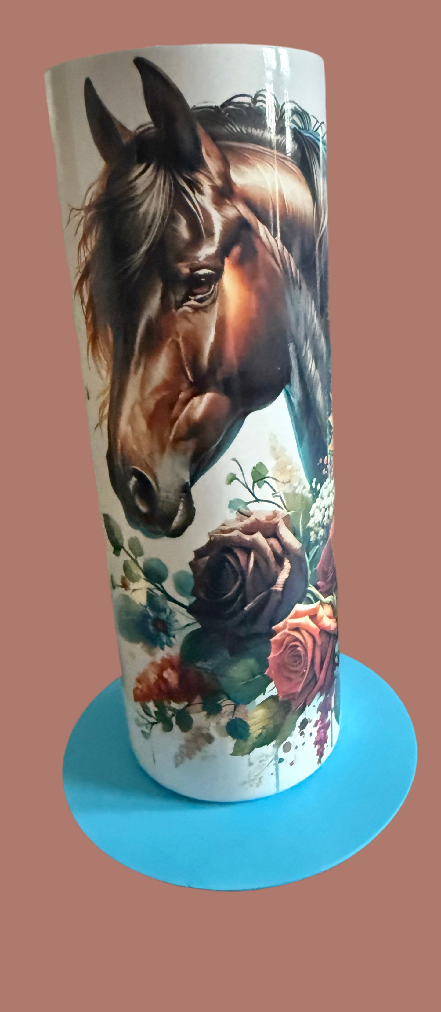 Horse w/ Flowers Tumbler