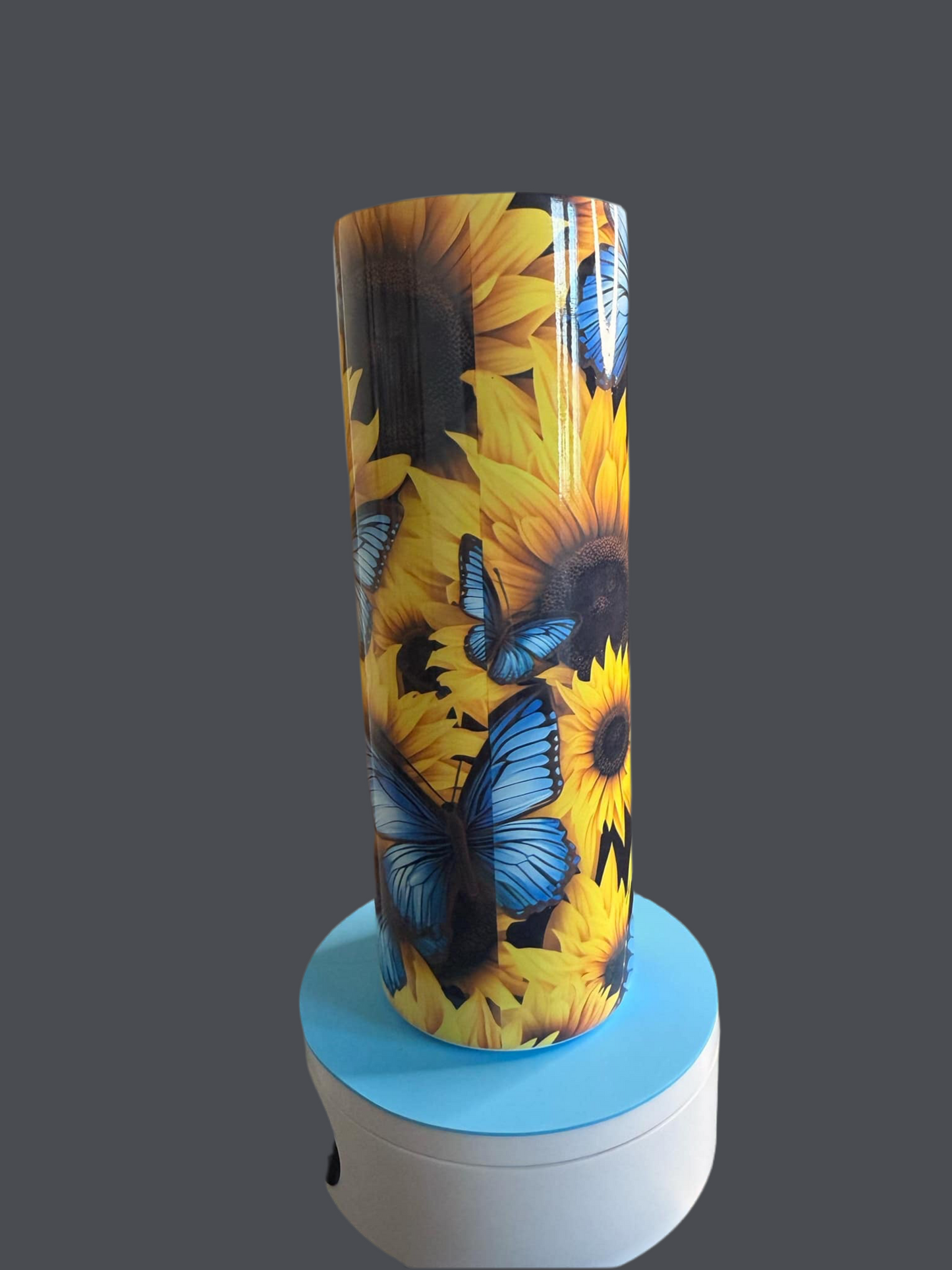 Butterfly Sunflower Tumbler