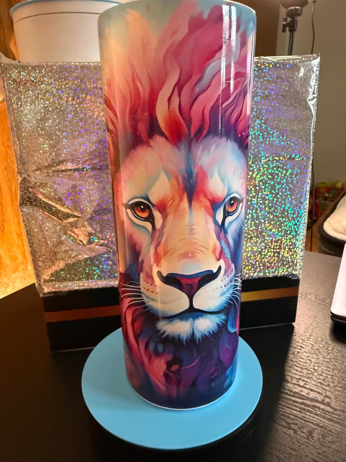 Bright lion tumbler