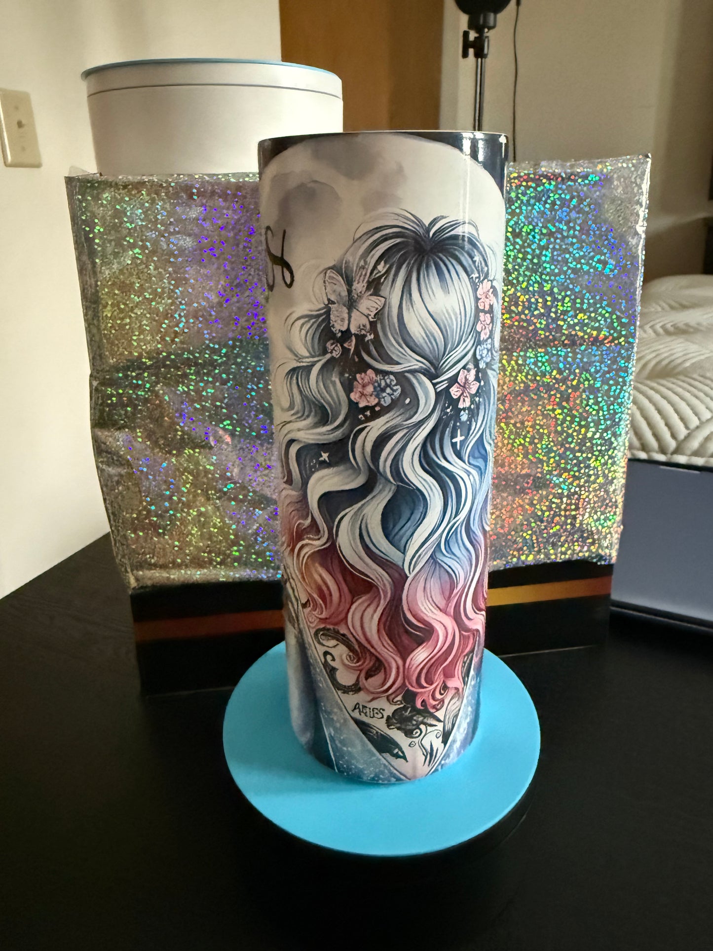 Zodiac Moon and Woman Tumbler