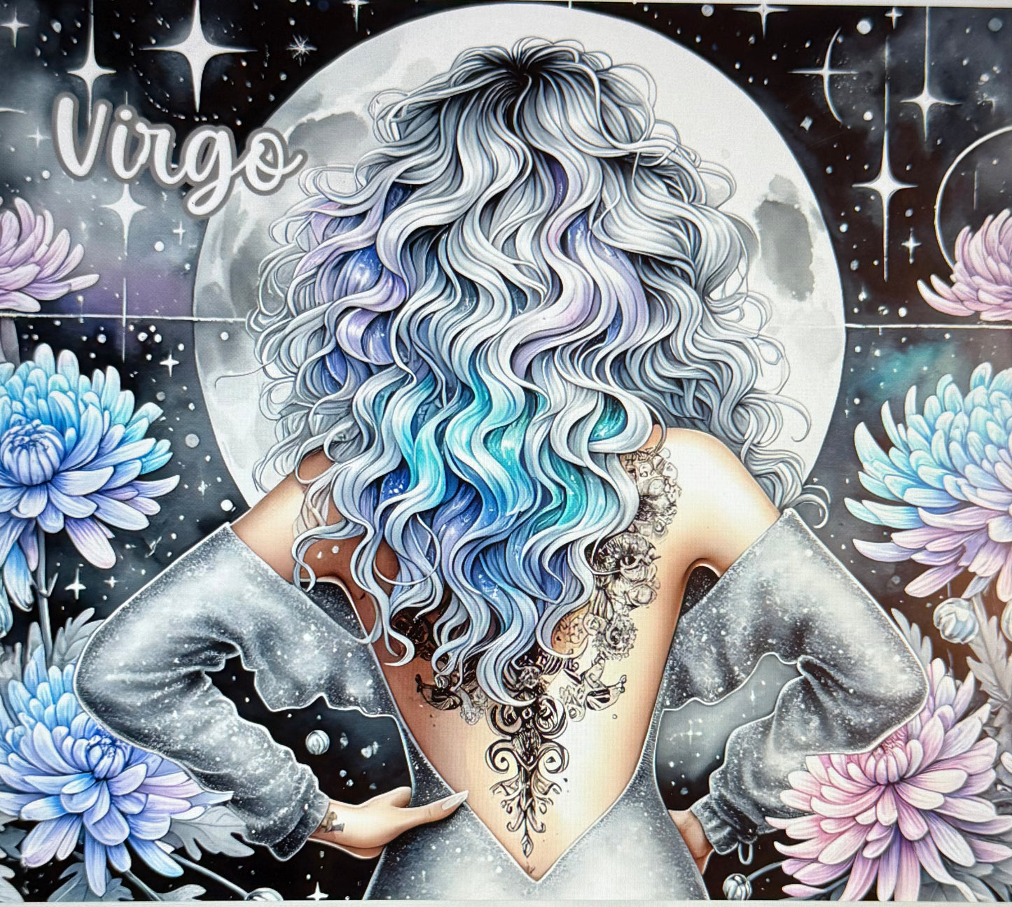 Zodiac Moon and Woman Tumbler